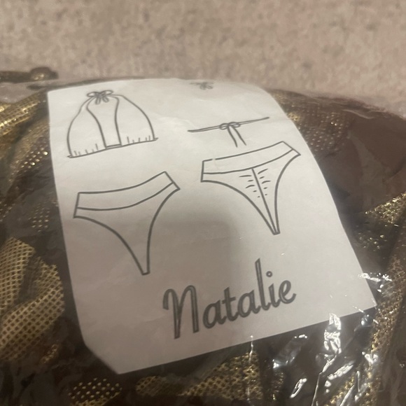 4 medium Gold Army Fatigue Print Bartender Bottle Girl Outfits - Picture 2 of 3